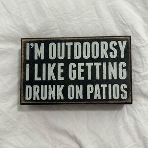 “I’m Outdoorsy” Wooden Sign